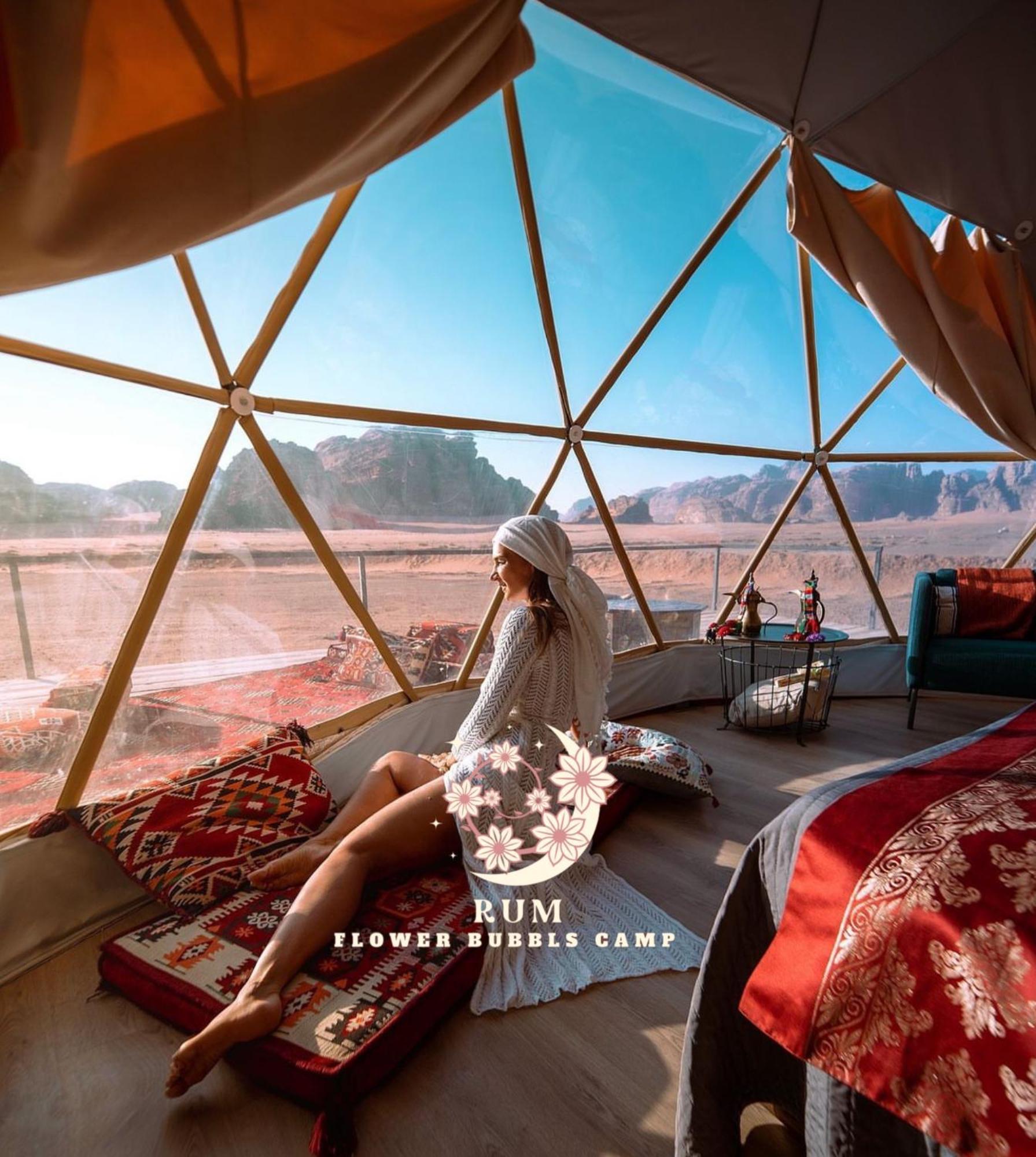 Rum Flower Bubbles Luxury Camp Вади Рум Екстериор снимка